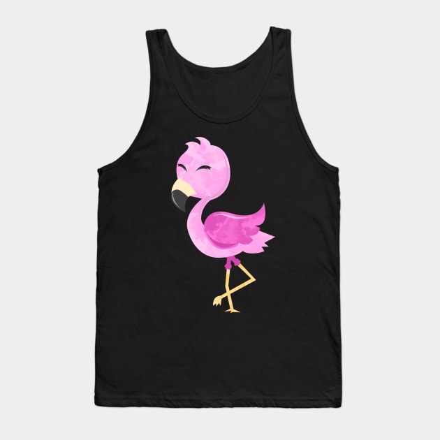 Cute Baby Flamingo Tank Top by Imutobi